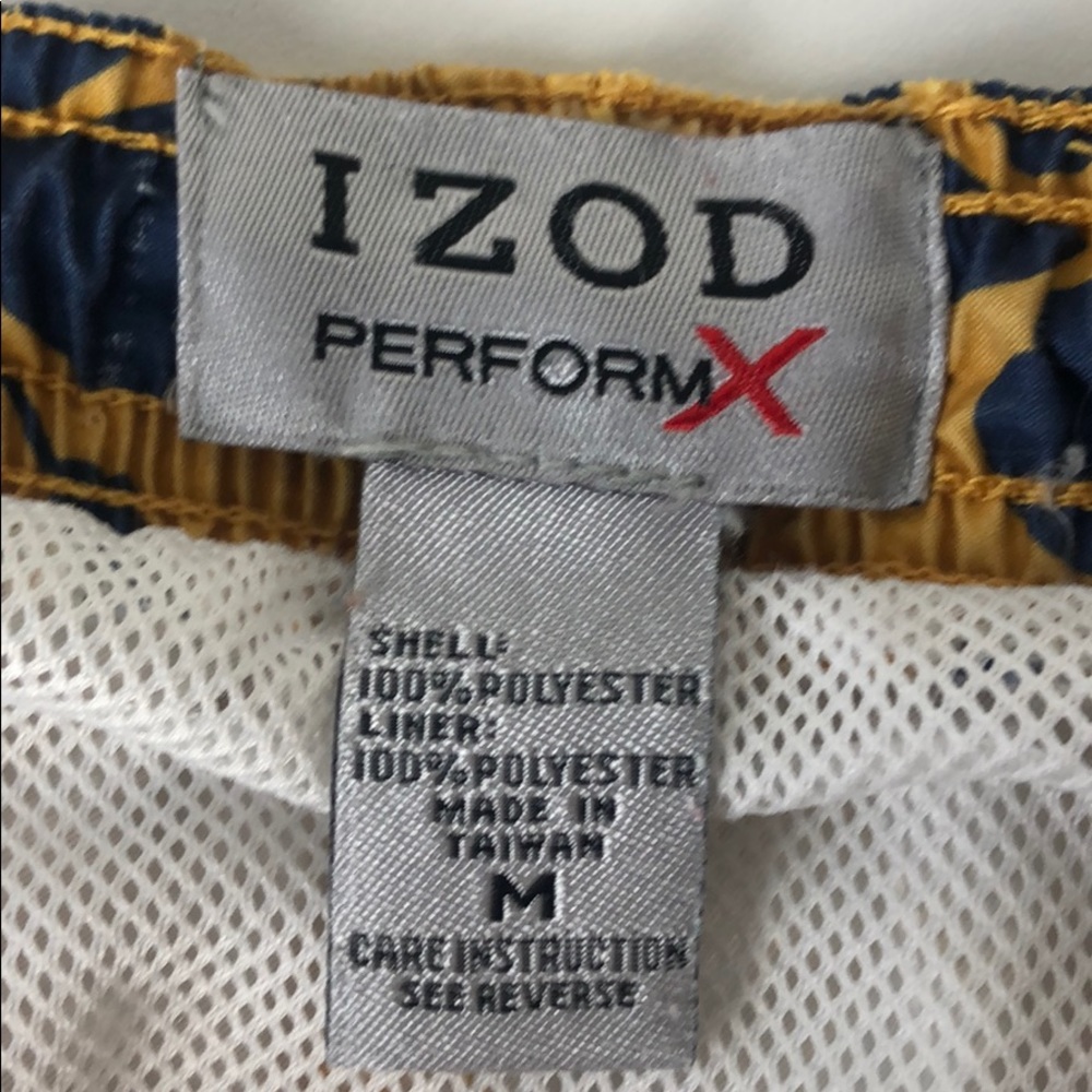 Men’s IZOD Swim Trunks Yellow Size Medium - Picture 5 of 7